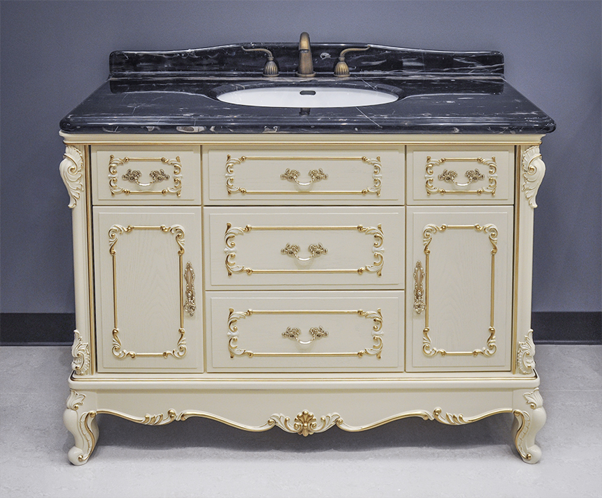 Marseille Antique Bathroom Vanity Set - White