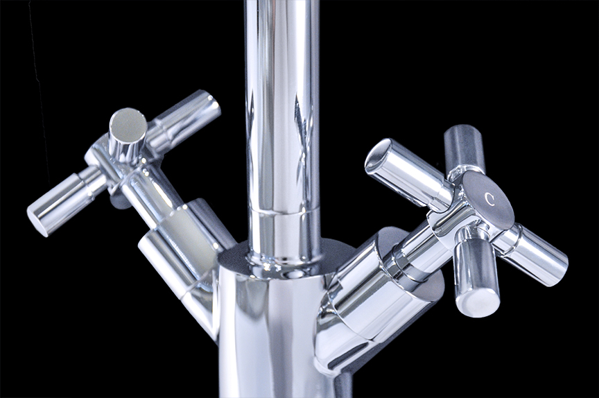 Firenze I Chrome Finish Modern Bathroom Faucet