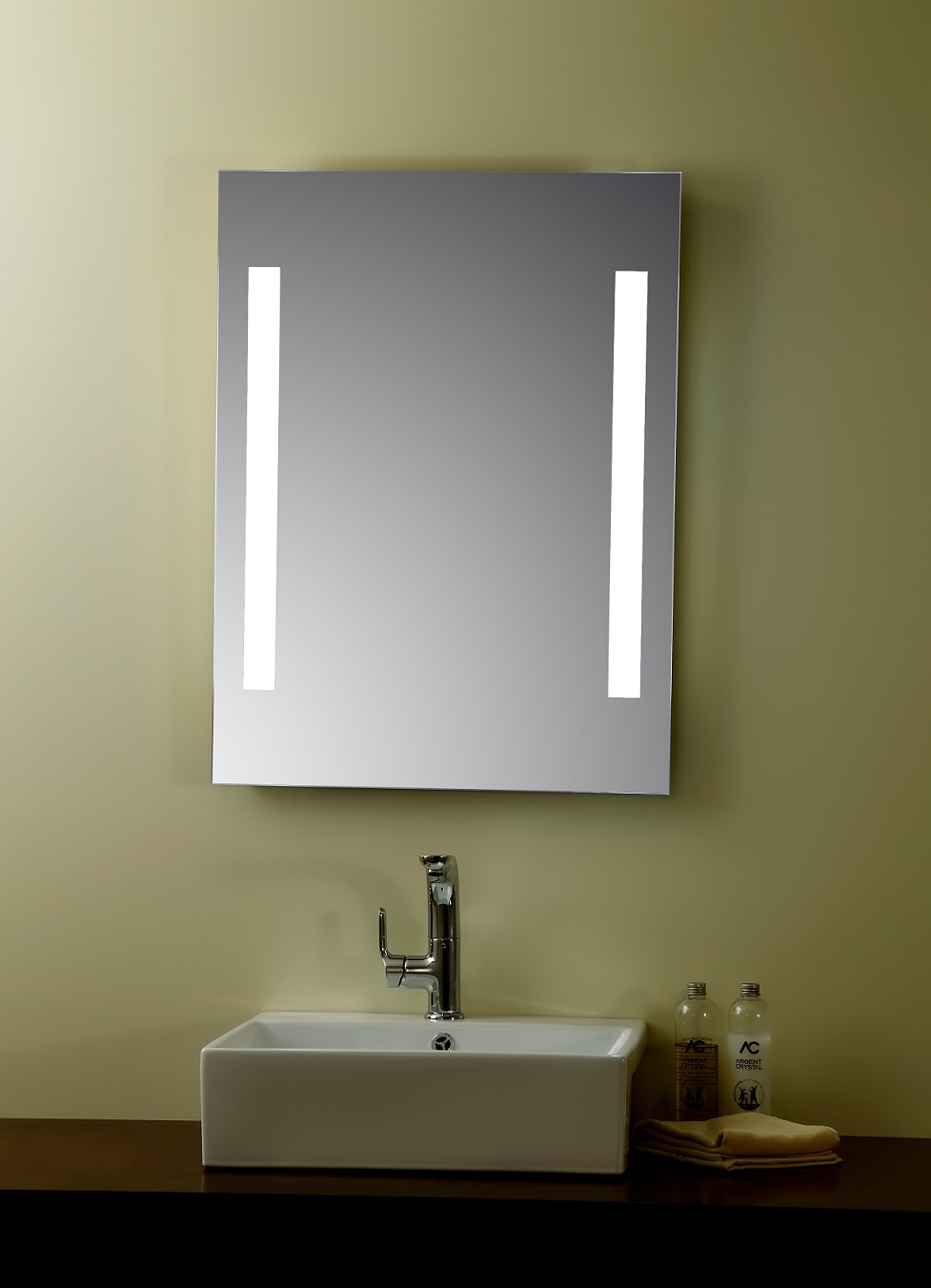 Livorno Lighted Vanity Mirror LED Bathroom Mirror Vertical 19.7 x 27.6 