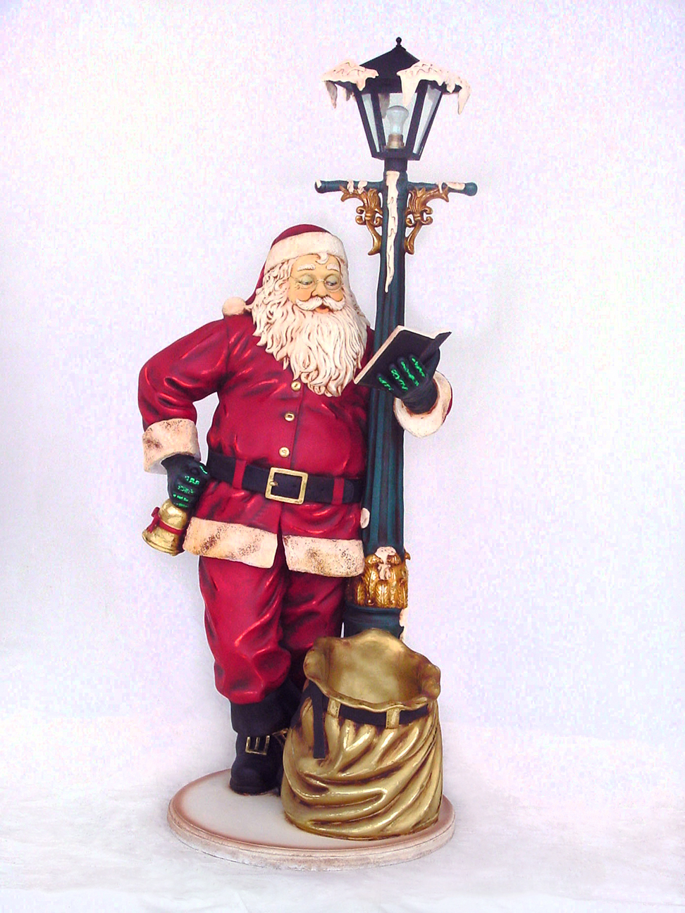 santa claus with l post christmas decor life size 7ft santa claus with l post christmas decor life size 7ft