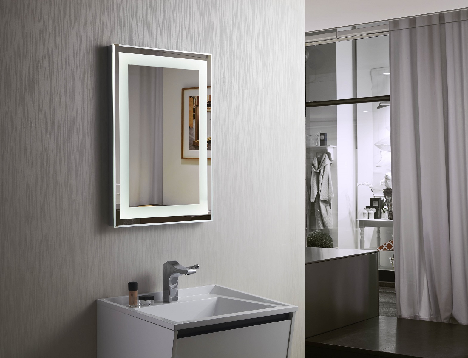 Bathroom Mirror Lighting Led With Brilliant Inspirational  eyagci.com