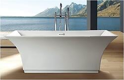 Danito Acrylic Modern Freestanding Soaking Bathtub 67