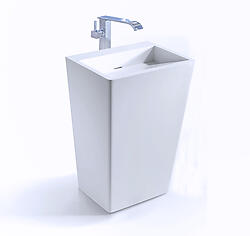 Fazio II - Modern Bathroom Pedestal Sink