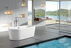 Mariano Acrylic Modern Freestanding Soaking Bathtub 68