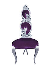 Suzette Modern Dining Chair Purple Velvet