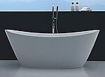 Vesi Acrylic Modern Freestanding Soaking Bathtub 67