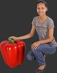 Large Red Bell Pepper Statue