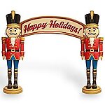 Nutcracker Archway Happy Holidays Christmas Decor 11.5FT x 11FT