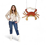 Red Crab Statue Hanging 3FT