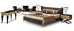 Gaston Velvet Luxury Bed - King Size Bed
