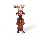 Funny Reindeer Begging Christmas Decor 3FT