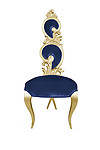 Suzette Modern Dining Chair Blue Velvet