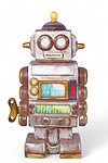 Toy Robot Christmas Gift Decor Large Prop