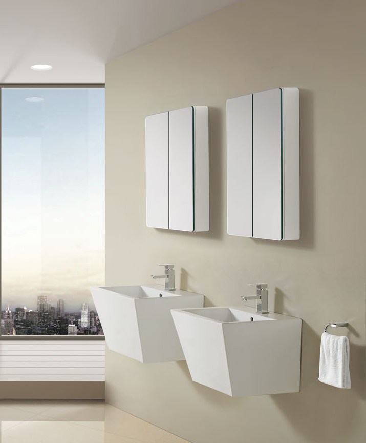 Fredano Modern Wall Mount Sink, Wall Mount Bathroom Sinks Modern