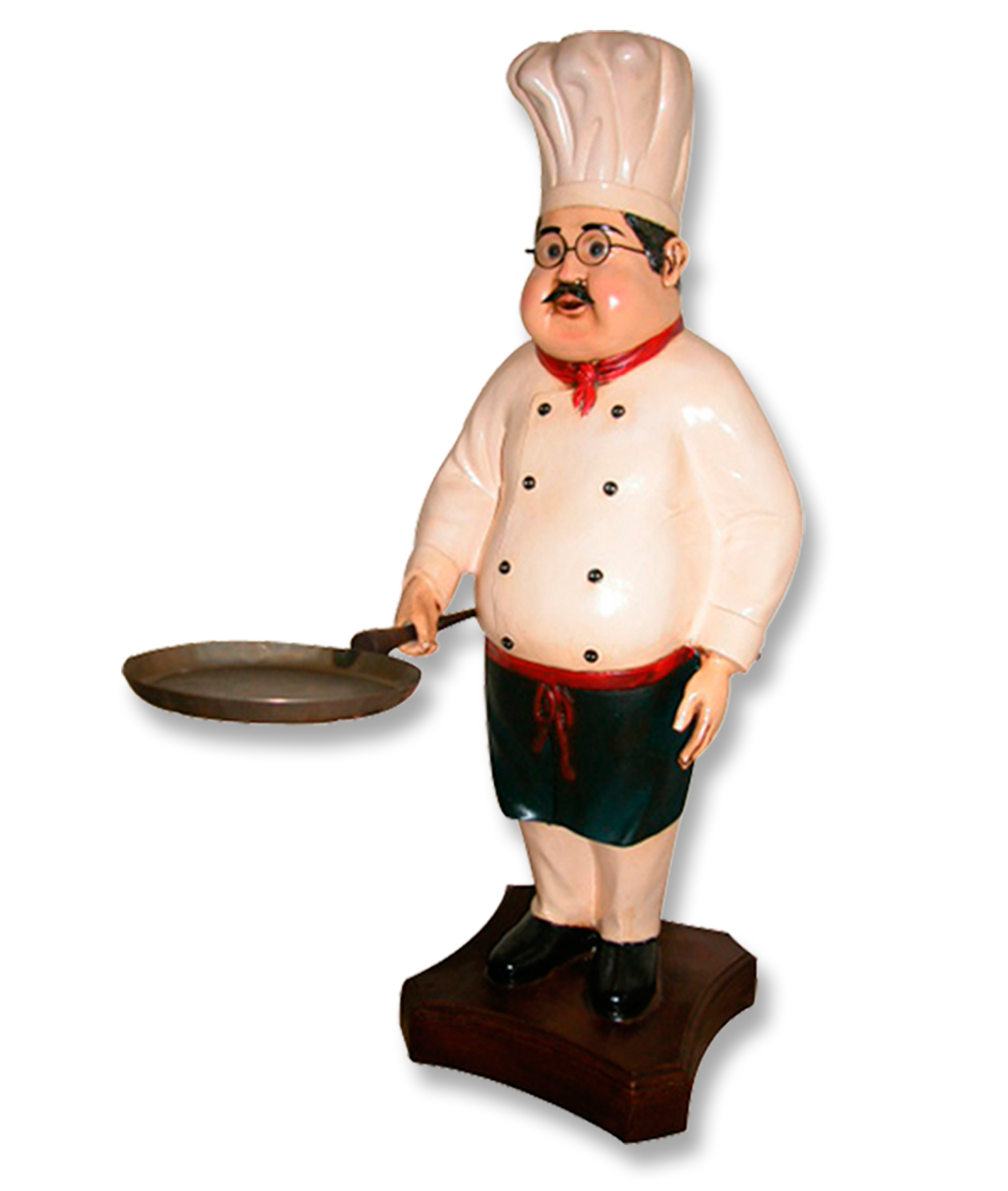 rooster chef statue