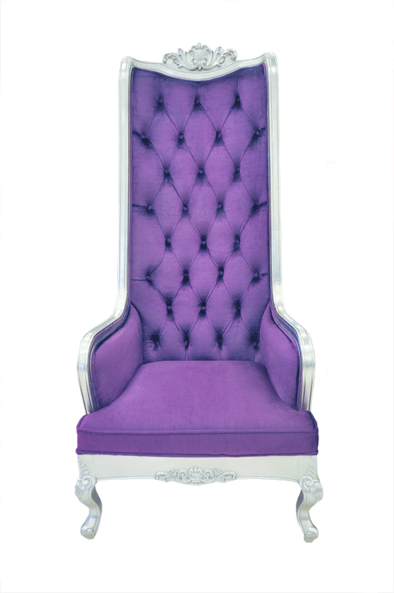 Product Printer Friendly Page Click To See Larger Image High Back Chair King Throne Purple