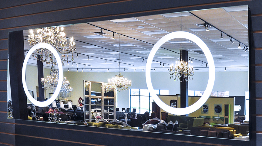 Printer Friendly Page To See Larger Image Verona Mirror With Integrated Lighting
