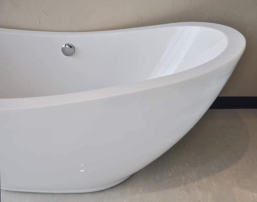 Orlando Acrylic Modern Freestanding Soaking Bathtub 69