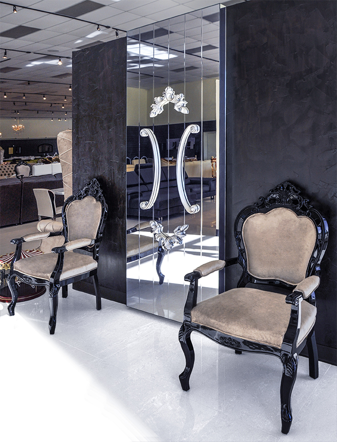 Decorative Full Wall Mirror Bordeaux 8ft