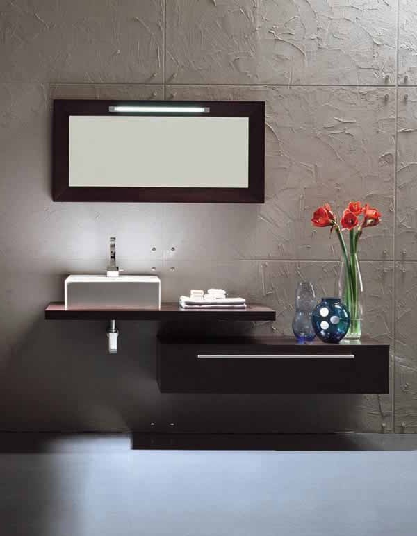 Modern Bathroom Vanity Single Sink N701 L 1