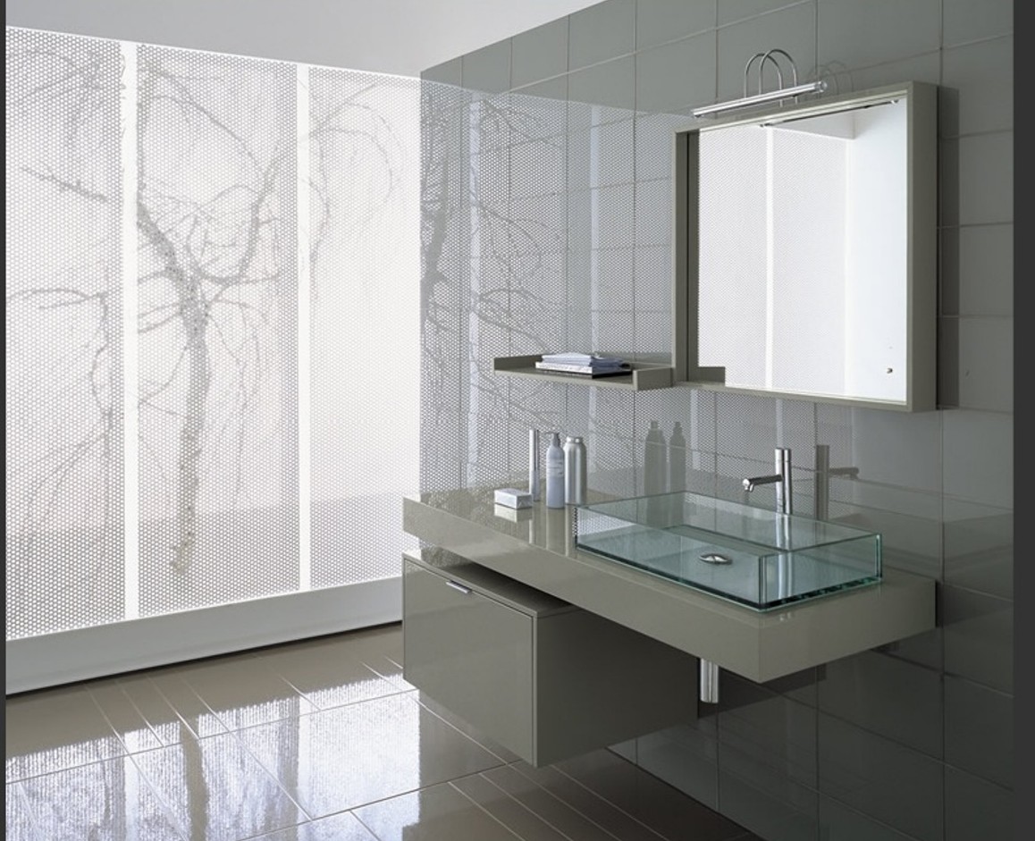 Cosmopolitan Gray Modern Bathroom, Modern Style Vanity