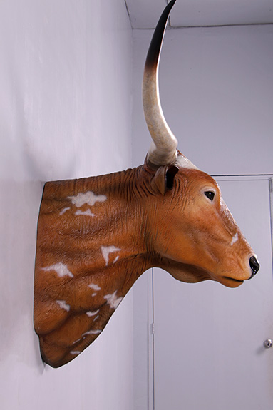 Home Decor Decor Sculptures Figurines Texas Bull Horns Turklopfer Bull Head Messing Home Decor Turklopfer Neu Einzigar