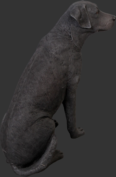 black labrador statue