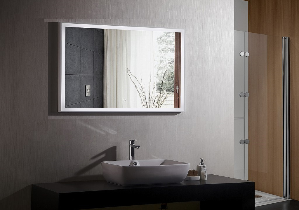 Fiori Iii Lighted Vanity Mirror Led, Lighted Vanity Mirrors For Bathroom
