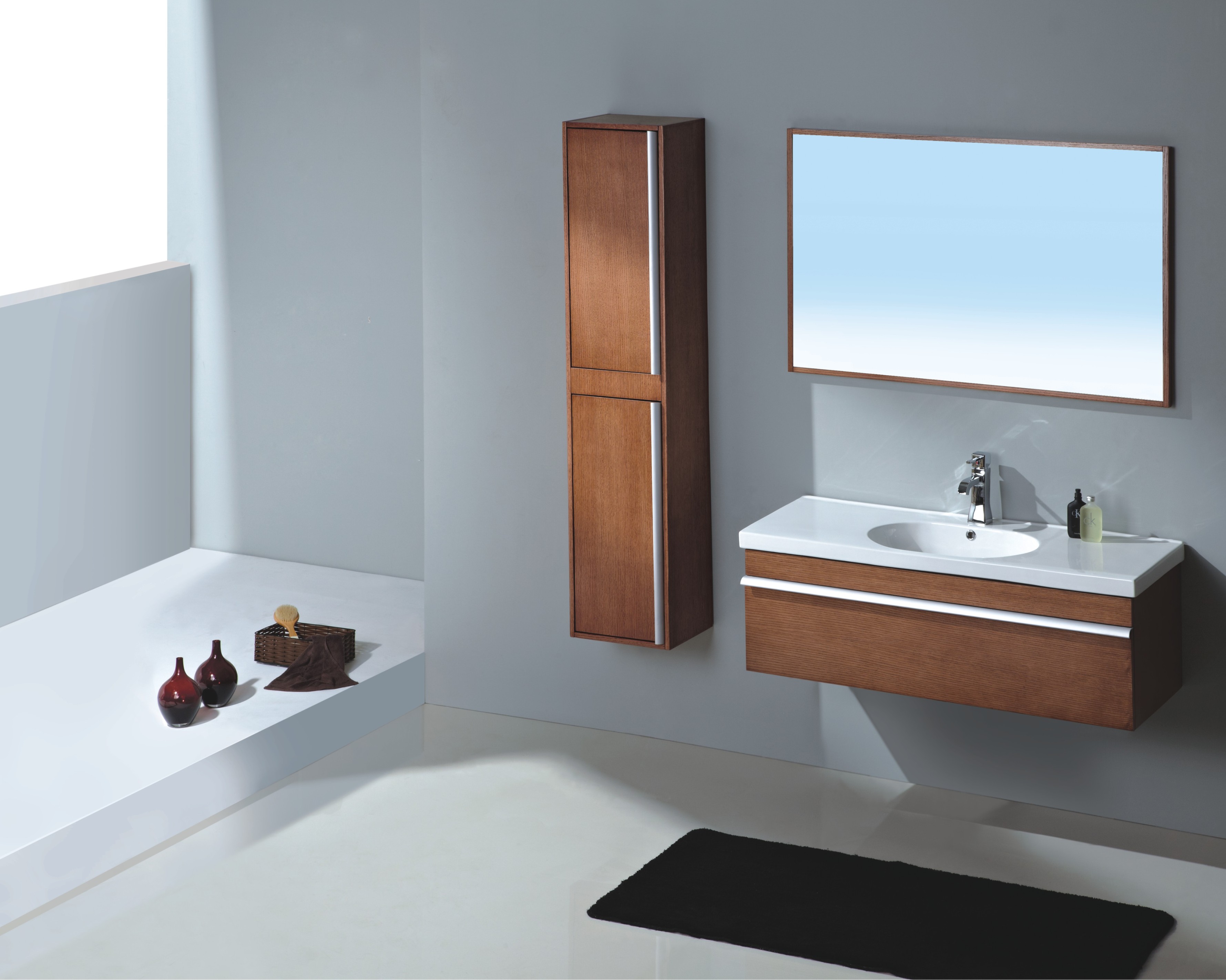 Modern Bathroom Vanity Set Paderno, Contemporary Vanity Set