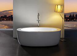 Anatolio Acrylic Modern Freestanding Soaking Bathtub 69