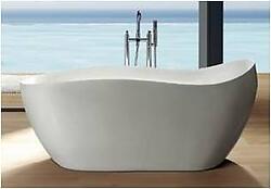 Zeno Acrylic Modern Freestanding Soaking Bathtub 68