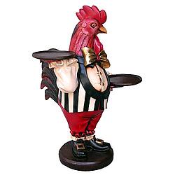 Rooster Butler Statue