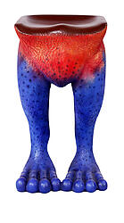 Frog Stool Rainforest Bar Stool Red and Blue