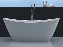 Vesi Acrylic Modern Freestanding Soaking Bathtub 67