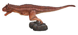 Carnotaurus Dinosaur Life Size Statue Mouth Open 6.5 FT