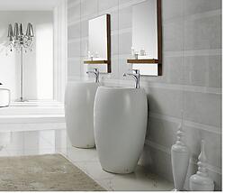 Modern Bathroom Pedestal Sink - Vinci