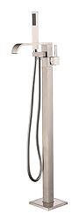 Benevento - Modern Freestanding Bathtub Faucet Brushed Nickel