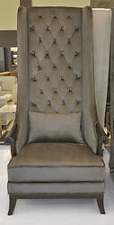 High Back Wing Chair - Duchess Light Brown