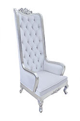 High Back Chair - King Throne Snow White