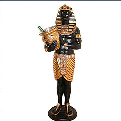 Egyptian Wine Holder Statue 3FT