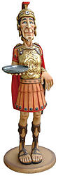 Roman Soldier Butler Statue 6FT
