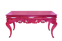 Console Table - Abelina Luxurious Pink Finish