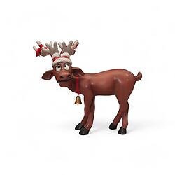 Funny Reindeer Standing Christmas Decor 3FT