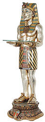 Egyptian Male Servant Holding Tray 3.5FT