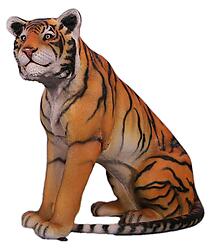 Tiger Statue Life Size Sitting