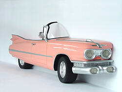 Pink Cadillac Car Wall Decor