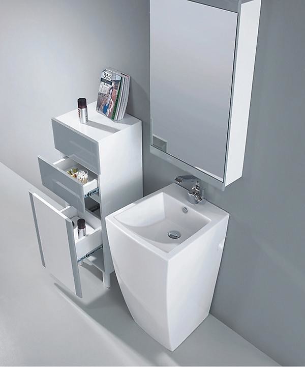 Modern Pedestal Sink Altier, Vanity For Pedestal Sink