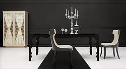Modern Dining Chair - Roma - Velvet Cream