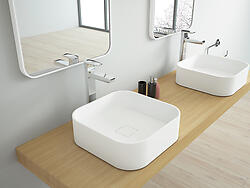 Padua Solid Surface Modern Bathroom Sink