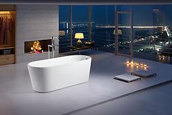 Prospero III Acrylic Modern Freestanding Soaking Bathtub 67